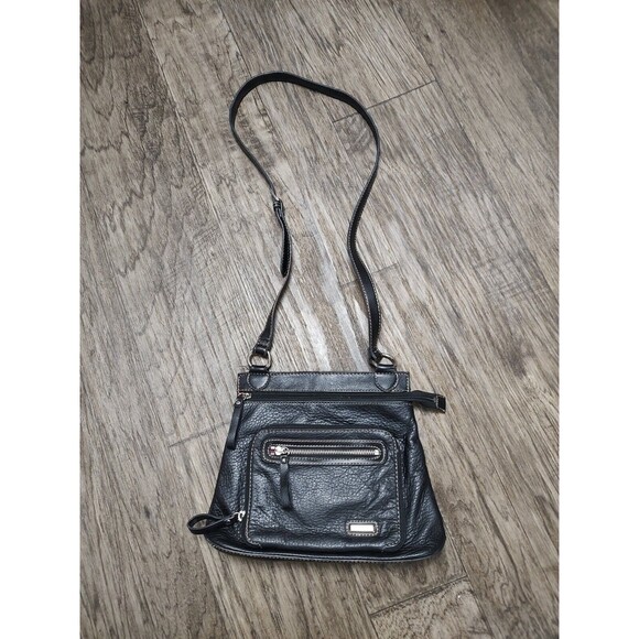 The Sak Pebbled Leather Purse Dark Brown Bag Cross Body Shoulderbag Hand… - Picture 2 of 14